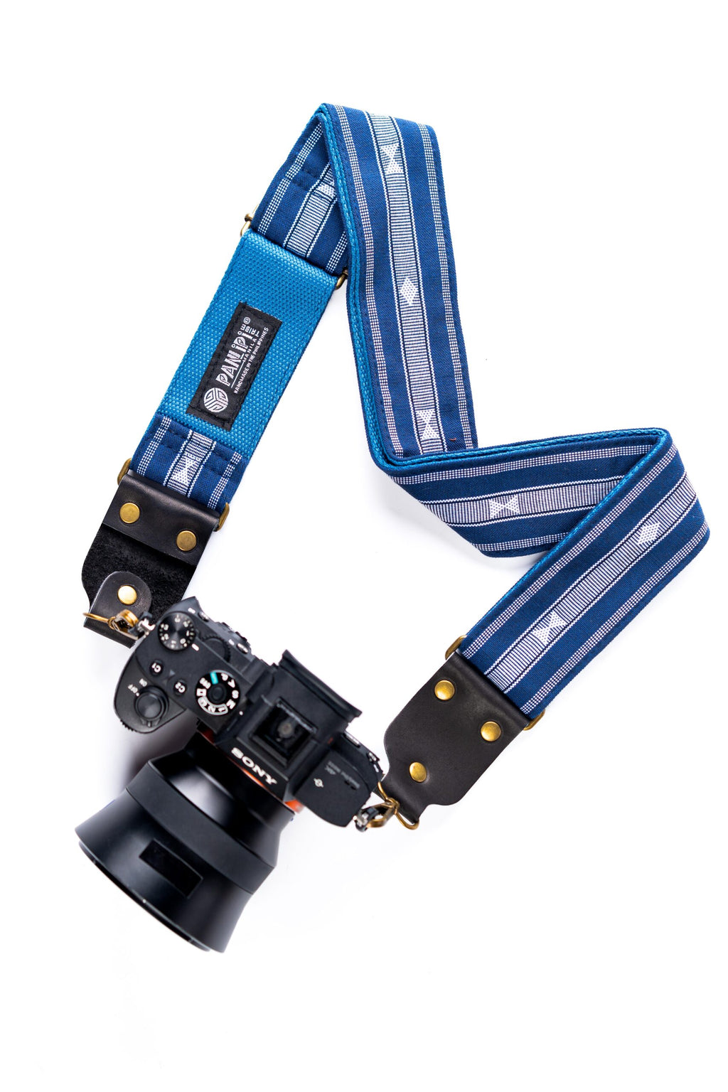 Handmade Panlipi Loom Weave Navy SagCam07 Camera Strap