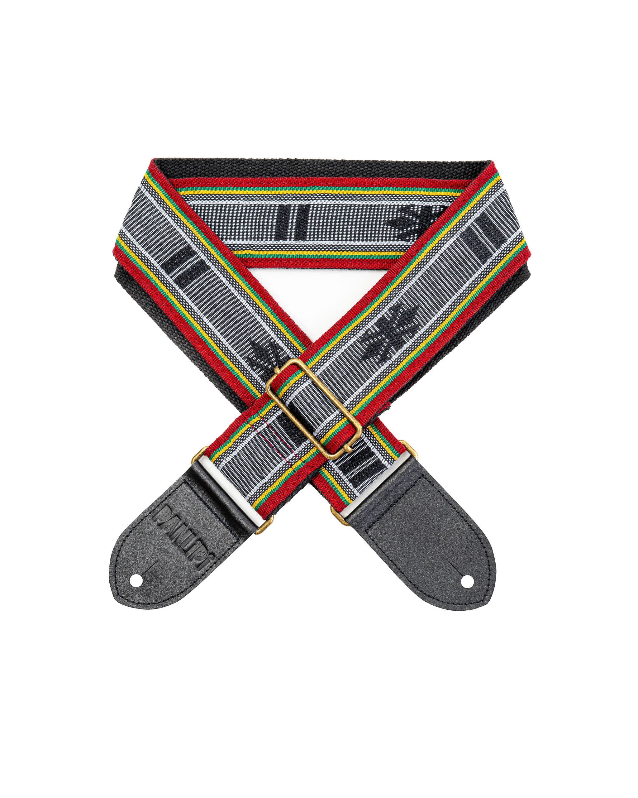 Handmade Panlipi Strap Loom Weave Colibangbang Red White Yellow BAGU02A Guitar Strap