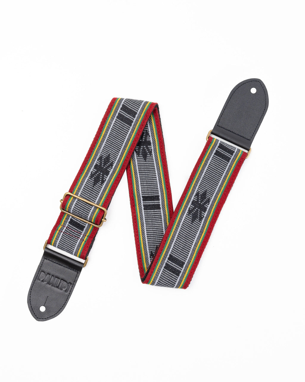 Handmade Panlipi Strap Loom Weave Colibangbang Red White Yellow BAGU02A Guitar Strap