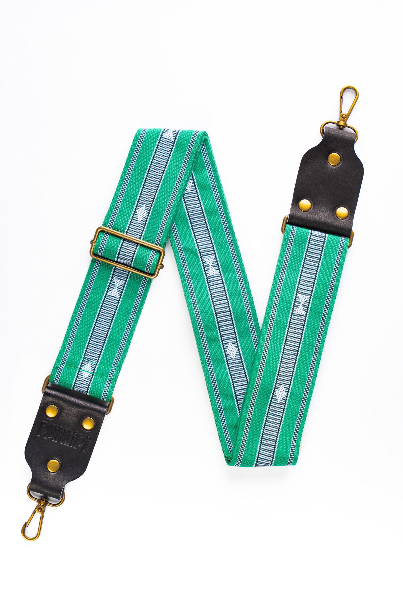 Handmade Panlipi Loom Weave Green SagCam04 Camera Strap