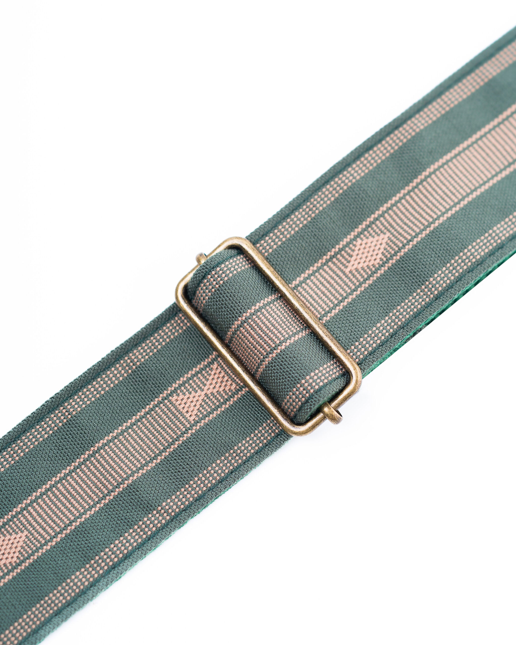 Handmade Panlipi Loom Weave Audrey Fatigue Green SAG15A Guitar Strap