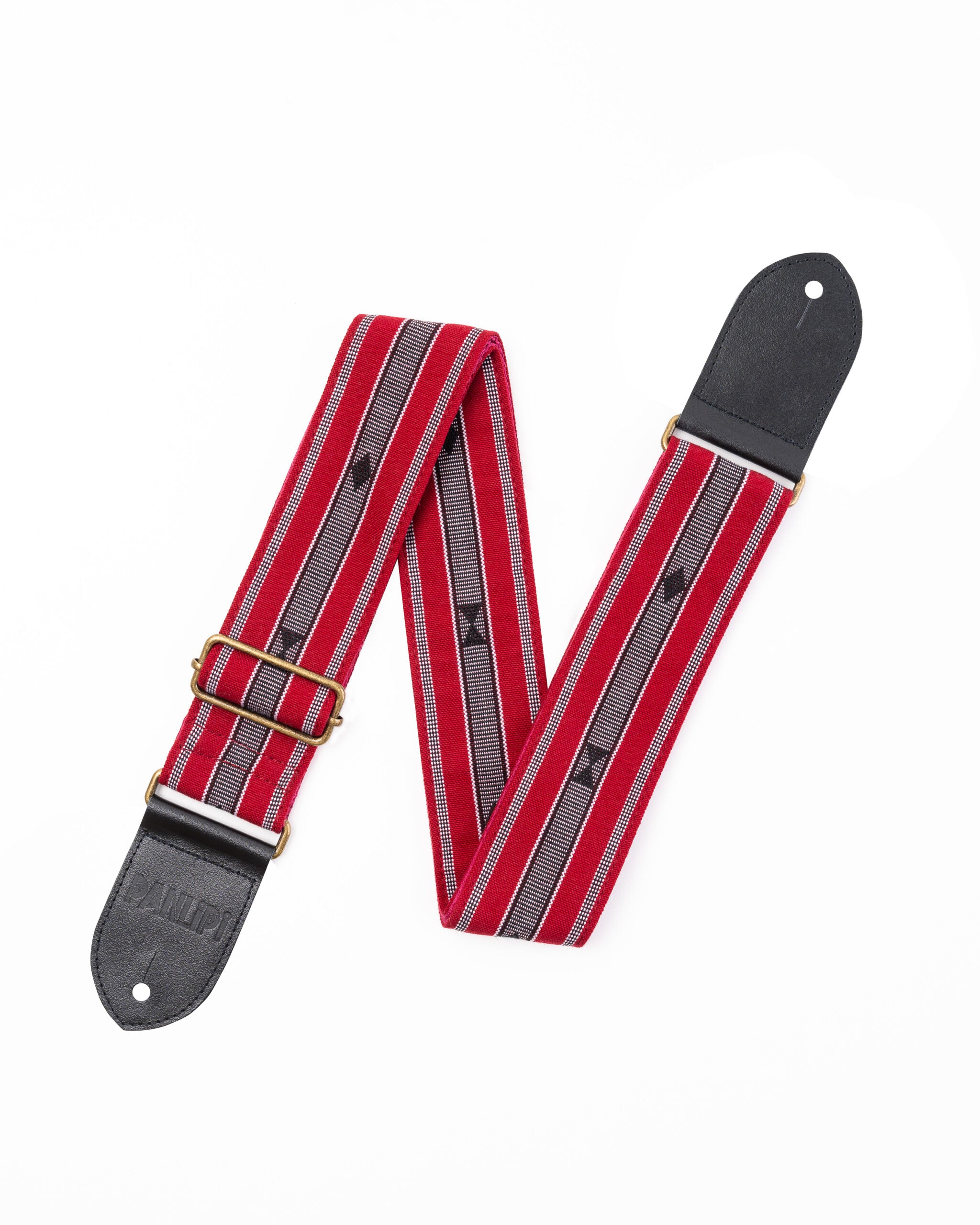 Handmade Panlipi Loom Weave Audrey Maroon SAG17A Guitar Strap