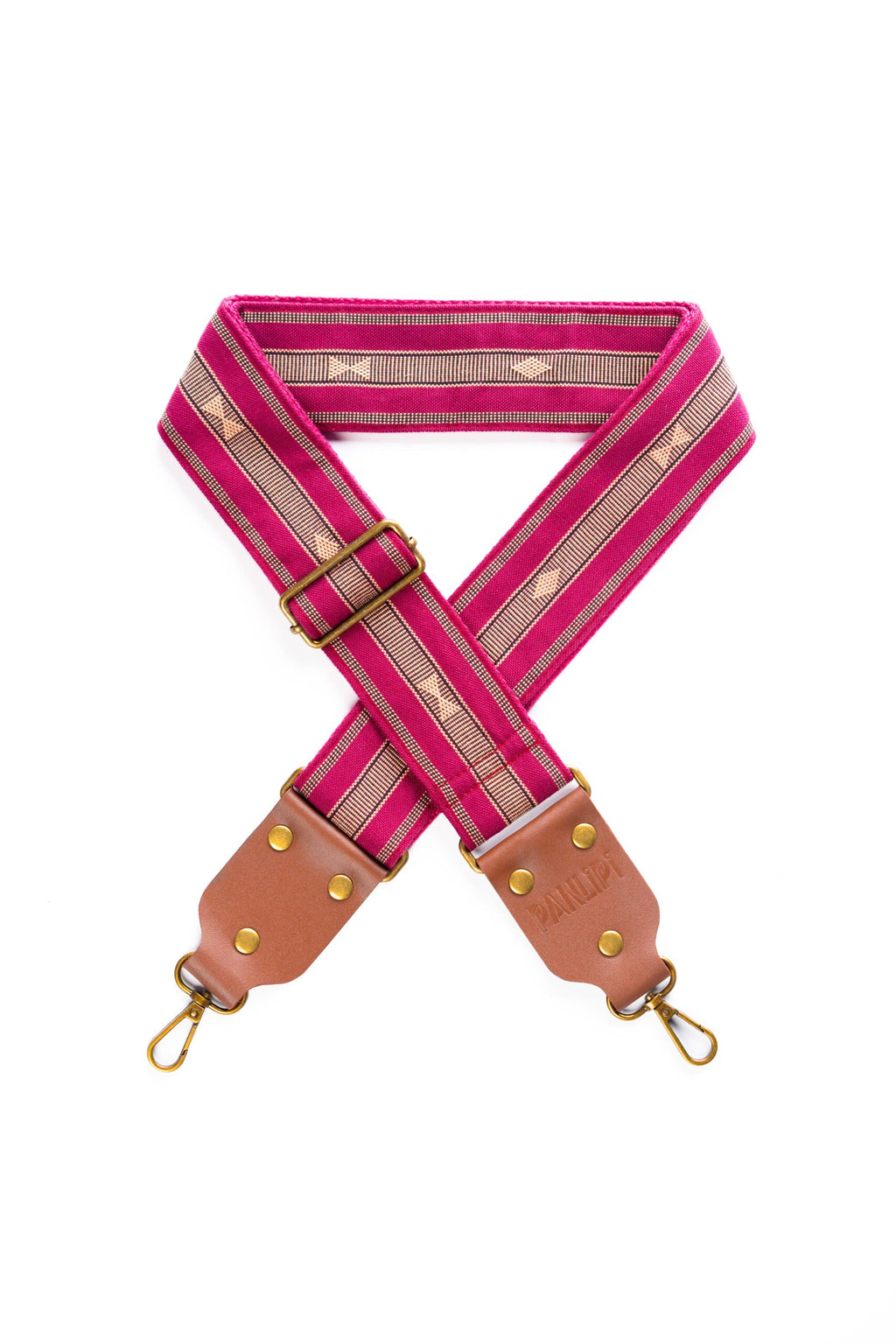 Handmade Panlipi Strap Loom Weave Burgundy SagCam02 Cam Strap