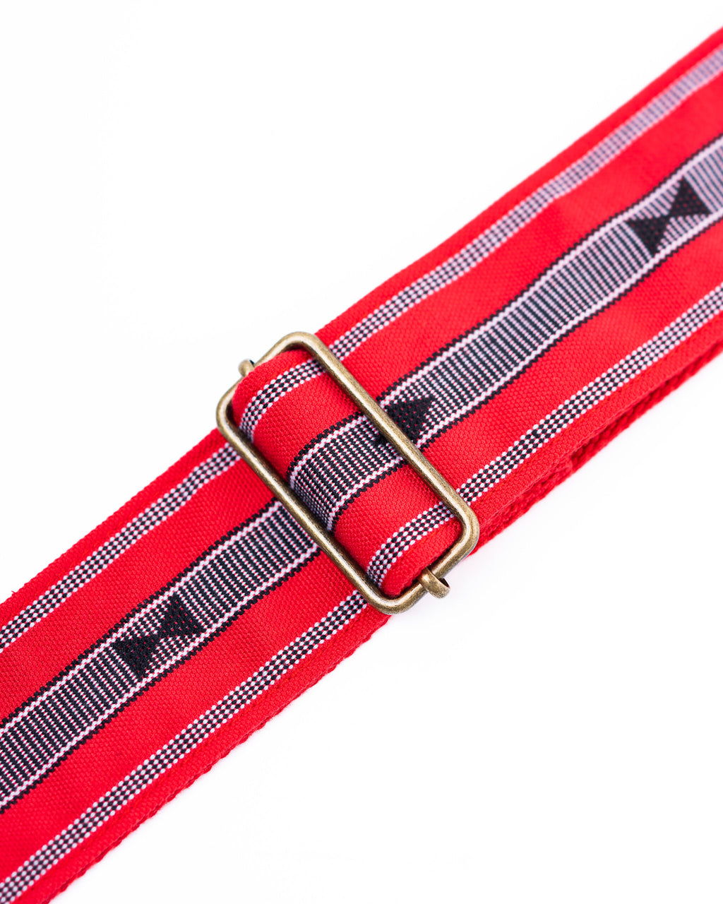 Handmade Panlipi Loom Weave Audrey Red SAG12A Guitar Strap
