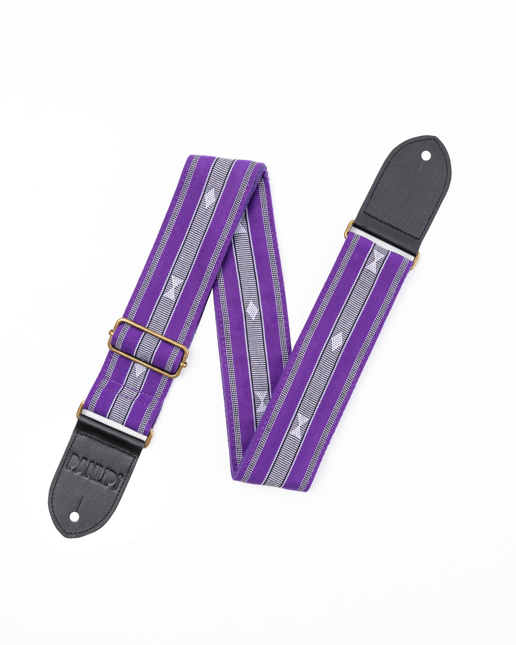 Handmade Panlipi Loom Weave Audrey Purple SAG14A Guitar Strap